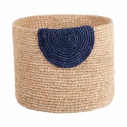 4-tlg. Korbset Handgefertigt Aus Raffia ISALO In Natur-Blau -Butlers butlers 4 tlg korbset handgefertigt aus raffia isalo in natur blau 3