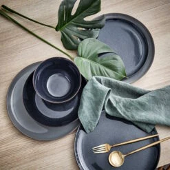 4x Pastateller Ø22cm NATIVE In Dunkelblau 19 4x Pastateller Ø22cm NATIVE In Dunkelblau -Butlers butlers 4x pastateller o22cm native in dunkelblau 8