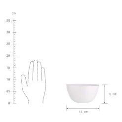 4x Schale 600ml NATIVE In Weiß 18 4x Schale 600ml NATIVE In Weiß -Butlers butlers 4x schale 600ml native in weiss 4