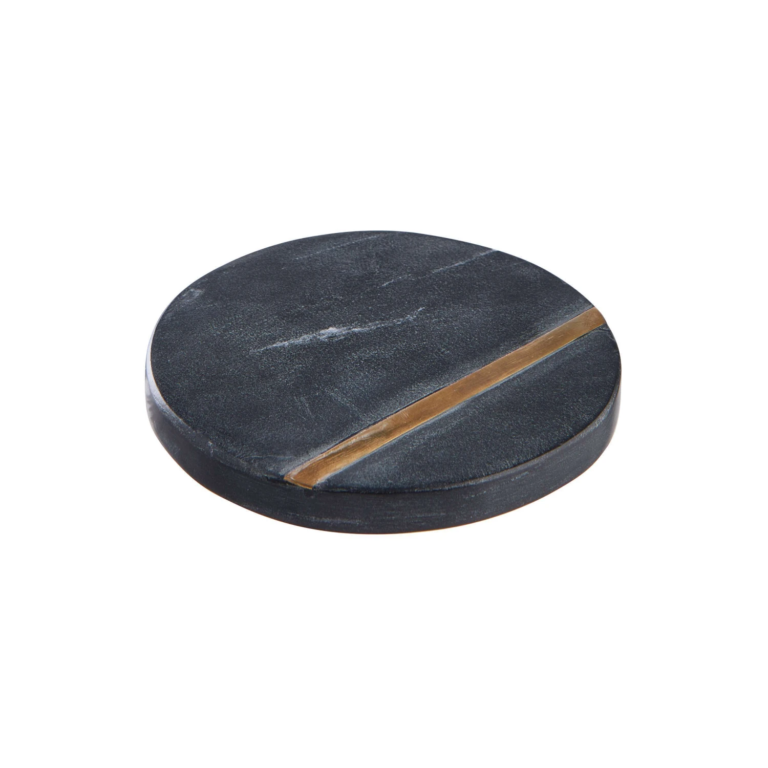 4x Untersetzer Mit Goldstreifen Ø10cm MARBLE In Schwarz 3 4x Untersetzer Mit Goldstreifen Ø10cm MARBLE In Schwarz