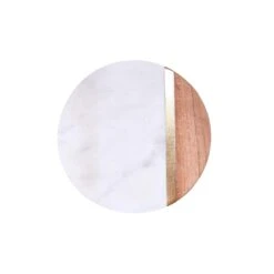 4x Untersetzer Mit Goldstreifen Ø10cm MARBLE KITCHEN In Weiß -Butlers butlers 4x untersetzer mit goldstreifen o10cm marble kitchen in weiss 2