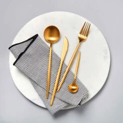 Besteck-Set 4-tlg. Matt STILETTO In Gold -Butlers butlers besteck set 4 tlg matt stiletto in gold 7