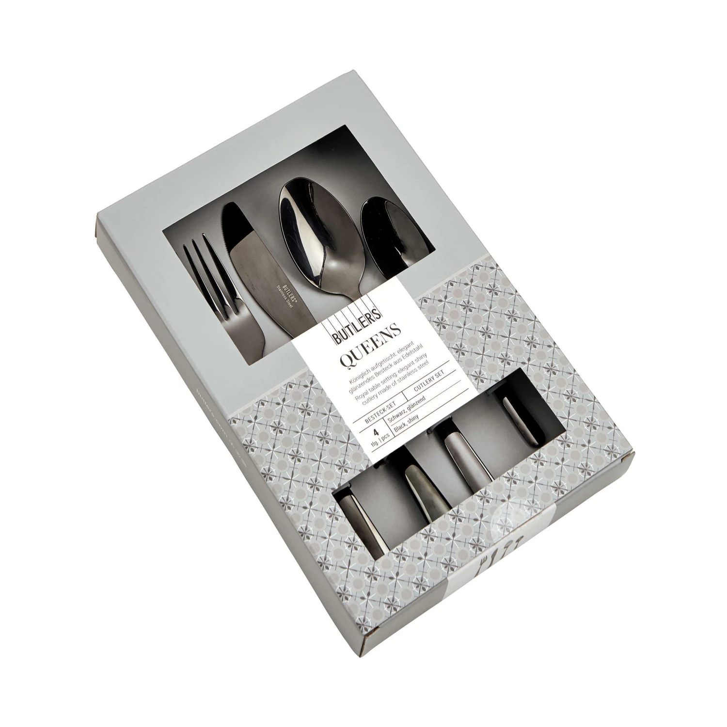 Besteck-Set 4-tlg. QUEENS In Schwarz 3 Besteck-Set 4-tlg. QUEENS In Schwarz