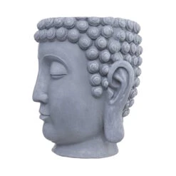 Blumentopf Höhe 42cm BUDDHA In Grau -Butlers butlers blumentopf hohe 42cm buddha in grau 2