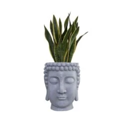Blumentopf Höhe 42cm BUDDHA In Grau -Butlers butlers blumentopf hohe 42cm buddha in grau 6
