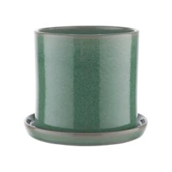 Blumentopf Mit Teller Ø16cm PLANT PLACE In Grün