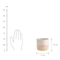 Blumentopf Ø11cm SUNSET In Beige-Pastellorange -Butlers butlers blumentopf o11cm sunset in beige pastellorange 3