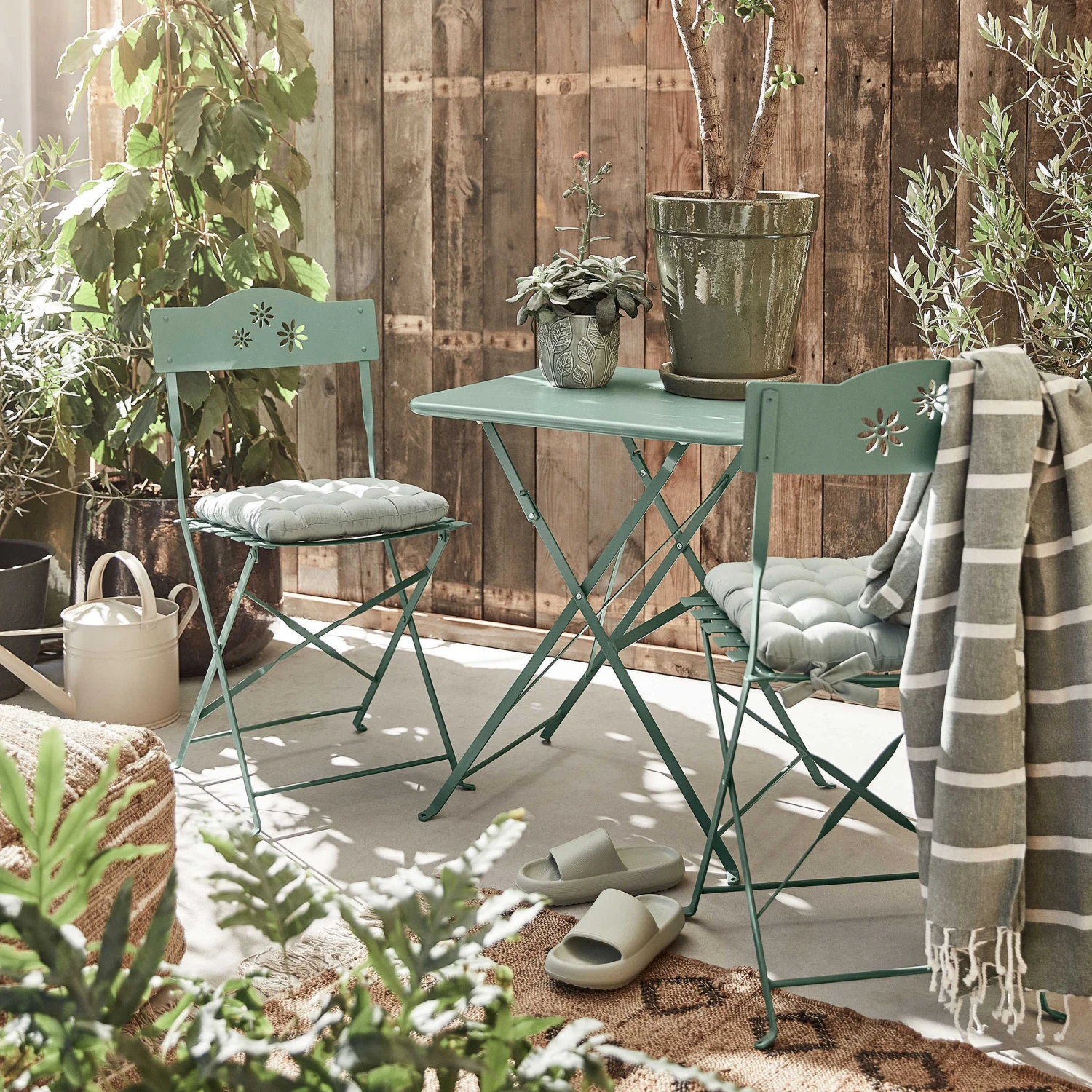 Blumentopf Ø14cm LEAVES In Salbei 4 Blumentopf Ø14cm LEAVES In Salbei – Bild 2