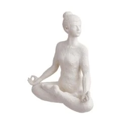 Deko Statue Höhe 24cm LOTUS In Weiß -Butlers butlers deko statue hohe 24cm lotus in weiss 2