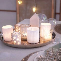 Butlers -Butlers butlers deko teller gehammert o34cm oriental lounge in silber 1