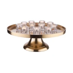 Deko-Teller Mit Fuß Ø50cm BANQUET In Gold 12 Deko-Teller Mit Fuß Ø50cm BANQUET In Gold -Butlers butlers deko teller mit fuss o50cm banquet in gold 4