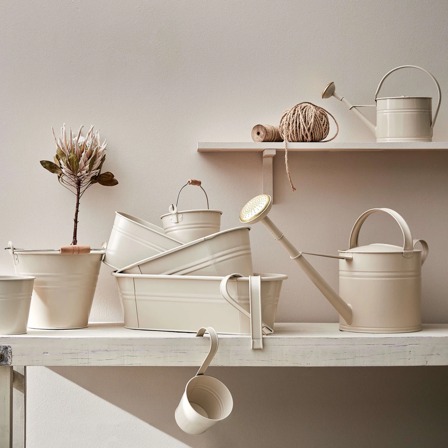 Eimer 2l ZINC In Beige 4 Eimer 2l ZINC In Beige – Bild 2