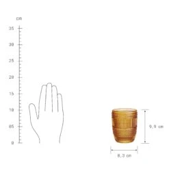 Glas 250ml FIRENZE In Orange -Butlers butlers glas 250ml firenze in orange 2