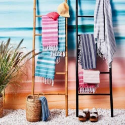 Hamamtuch L 170 X B 90cm SURFSIDE In Blau -Butlers butlers hamamtuch l 170 x b 90cm surfside in blau 4