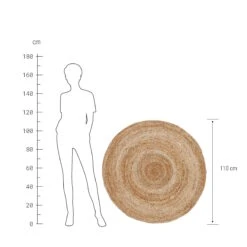 Hanf-Teppich Ø110cm ALL NATURE In Natur 13 Hanf-Teppich Ø110cm ALL NATURE In Natur -Butlers butlers hanf teppich o110cm all nature in natur 2