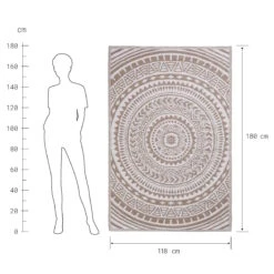 In- & Outdoor-Teppich Circles L 180 X B 118cm COLOUR CLASH In Beige 12 In- & Outdoor-Teppich Circles L 180 X B 118cm COLOUR CLASH In Beige -Butlers butlers in and outdoor teppich circles l 180 x b 118cm colour clash in beige 2