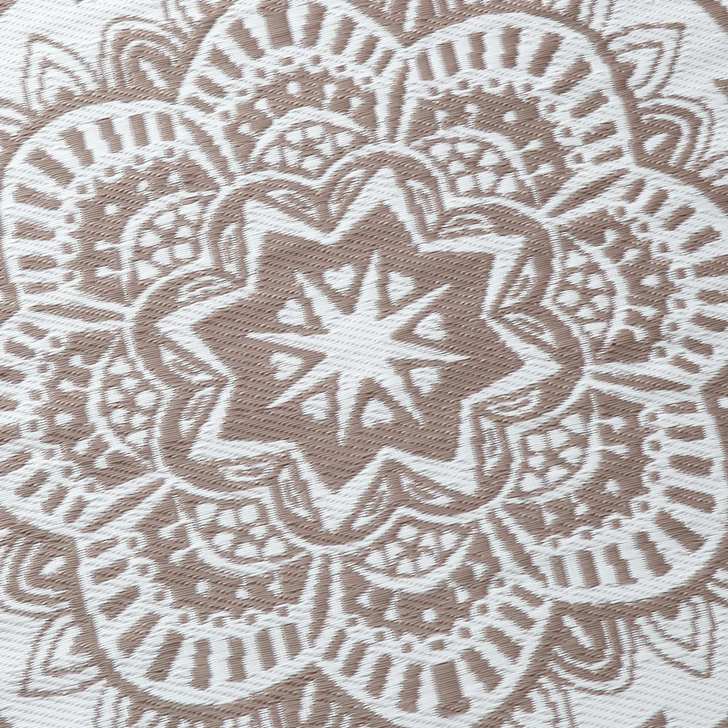 In- & Outdoor-Teppich Flora Ø118cm COLOUR CLASH In Natur-Weiß 8 In- & Outdoor-Teppich Flora Ø118cm COLOUR CLASH In Natur-Weiß – Bild 6