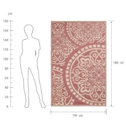 In- & Outdoor-Teppich Floral L 180 X B 118cm COLOUR CLASH In Hellrot-Creme 10 In- & Outdoor-Teppich Floral L 180 X B 118cm COLOUR CLASH In Hellrot-Creme -Butlers butlers in and outdoor teppich floral l 180 x b 118cm colour clash in hellrot creme 2