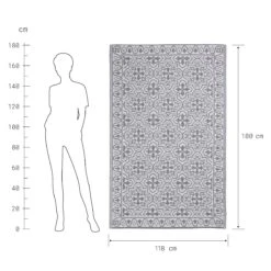 In- & Outdoor-Teppich Kacheln L 180 X B 118cm COLOUR CLASH In Grau-Weiß 9 In- & Outdoor-Teppich Kacheln L 180 X B 118cm COLOUR CLASH In Grau-Weiß -Butlers butlers in and outdoor teppich kacheln l 180 x b 118cm colour clash in grau weiss 2