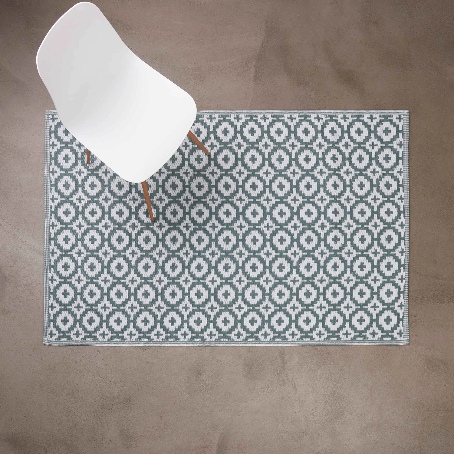 In- & Outdoor-Teppich Mosaik L 180 X B 118cm COLOUR CLASH In Salbei 11 In- & Outdoor-Teppich Mosaik L 180 X B 118cm COLOUR CLASH In Salbei – Bild 9