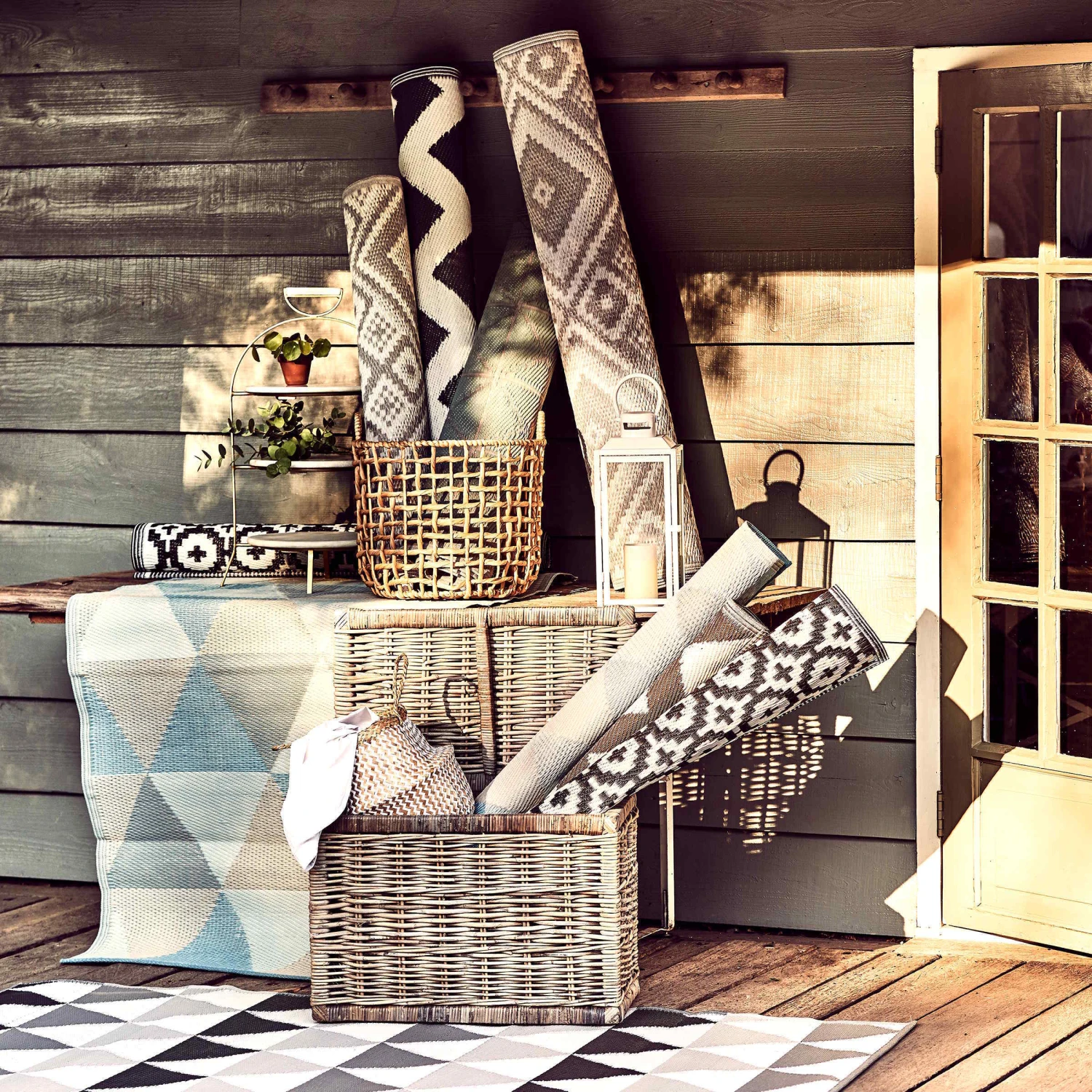 In- & Outdoor-Teppich Streifen L 180 X B 120cm COLOUR CLASH In Grau 8 In- & Outdoor-Teppich Streifen L 180 X B 120cm COLOUR CLASH In Grau – Bild 6