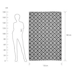 In- & Outdoorteppich Mosaik L 180 X B 120cm COLOUR CLASH In Schwarz -Butlers butlers in and outdoorteppich mosaik l 180 x b 120cm colour clash in schwarz 2