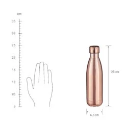 Isolierflasche 500 Ml TO GO In Roségold -Butlers butlers isolierflasche 500 ml to go in rosegold 2