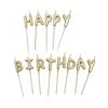 Kerzen Set HAPPY BIRTHDAY In Gold -Butlers butlers kerzen set happy birthday in gold