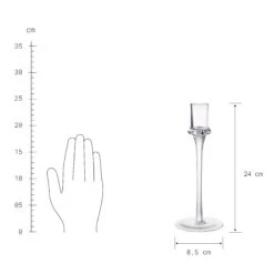Kerzenhalter Höhe 24cm INVISIBLE In Transparent -Butlers butlers kerzenhalter hohe 24cm invisible in transparent 3