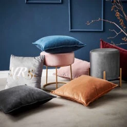 Kissen L 45 X B 45cm COTTON VELVET In Hellbraun -Butlers butlers kissen l 45 x b 45cm cotton velvet in hellbraun 3