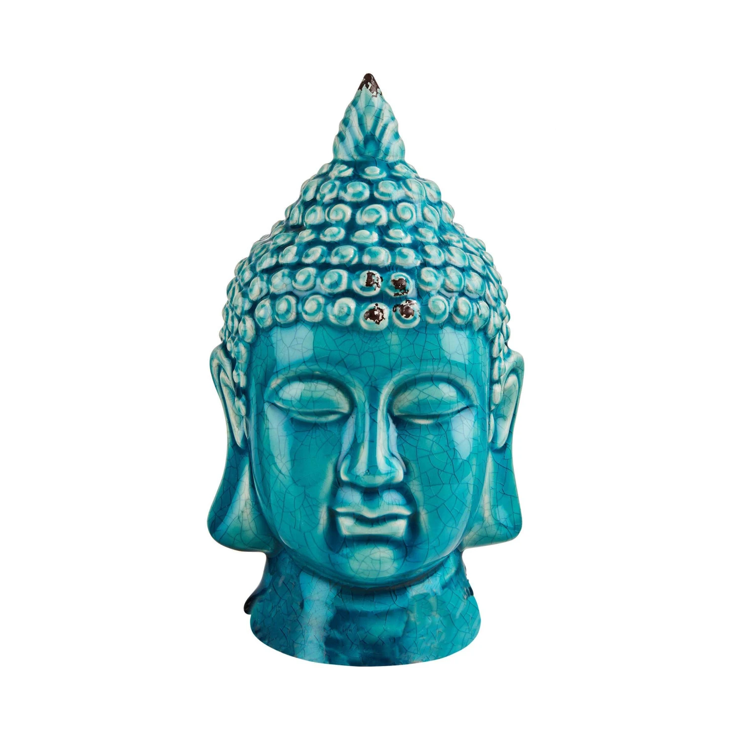 Kopf Höhe 23cm BUDDHA In Türkis 3 Kopf Höhe 23cm BUDDHA In Türkis