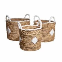 Korb Aus Bananenblatt Ø27cm BANANAS In Natur-Weiß -Butlers butlers korb aus bananenblatt o27cm bananas in natur weiss 3