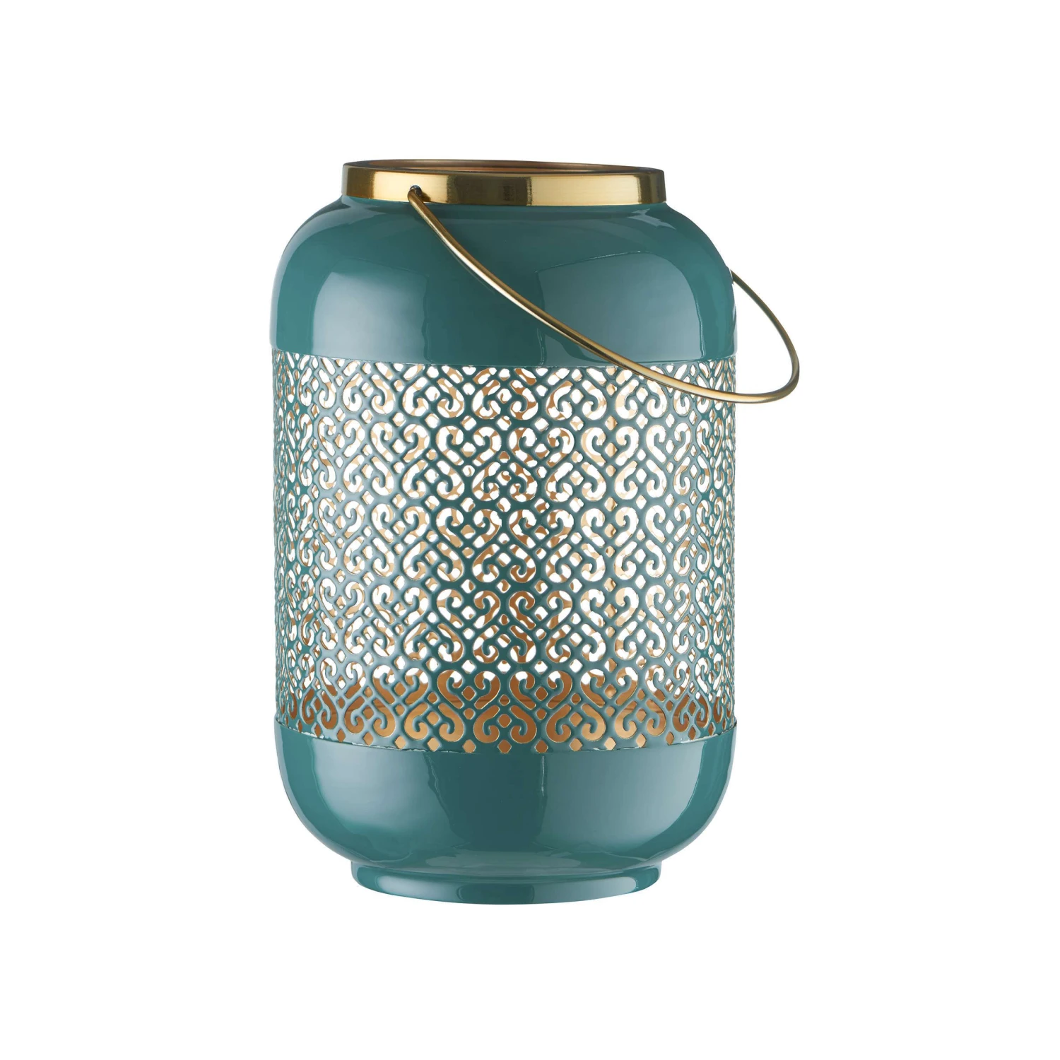 Laterne H 27cm EMILIE In Petrol 3 Laterne H 27cm EMILIE In Petrol