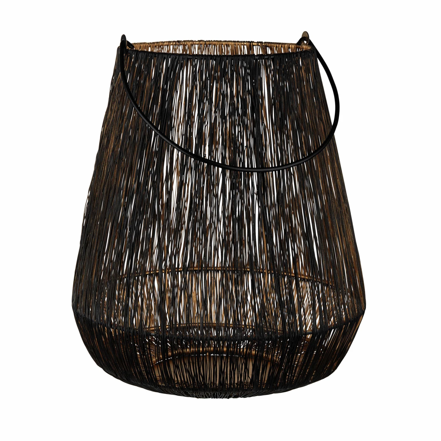 Laterne Höhe 30cm YOKO In Schwarz-Gold 3 Laterne Höhe 30cm YOKO In Schwarz-Gold