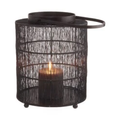 Laterne Höhe 33cm JAPANDI In Schwarz -Butlers butlers laterne hohe 33cm japandi in schwarz 2