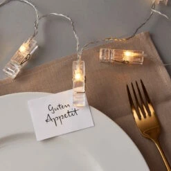 LED-Klammern 10 Lichter Mit USB-Batteriefach CLIP ART In Transparent -Butlers butlers led klammern 10 lichter mit usb batteriefach clip art in transparent 6