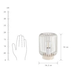 LED Laterne Höhe 19cm NORDICA In Beige -Butlers butlers led laterne hohe 19cm nordica in beige 4