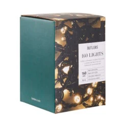 LED-Lichterkette 160 Lichter Outdoor 160 LIGHTS In Schwarz -Butlers butlers led lichterkette 160 lichter outdoor 160 lights in schwarz 2