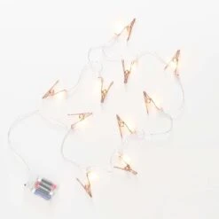 LED-Lichterkette Clips 10 Lichter Mit USB-Batteriefach CLIP COUTURE In Roségold -Butlers butlers led lichterkette clips 10 lichter mit usb batteriefach clip couture in rosegold 3