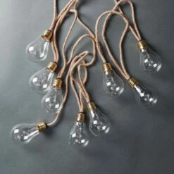 LED Lichterkette Mit Naturseil 15 Lichter Und Stecker BULB LIGHTS In Natur -Butlers butlers led lichterkette mit naturseil 15 lichter und stecker bulb lights in natur 6