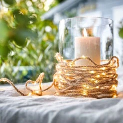 LED Outdoor-Lichterkette Naturseil 100 Lichter Mit Stecker FARMHOUSE In Natur 11 LED Outdoor-Lichterkette Naturseil 100 Lichter Mit Stecker FARMHOUSE In Natur -Butlers butlers led outdoor lichterkette naturseil 100 lichter mit stecker farmhouse in natur 4