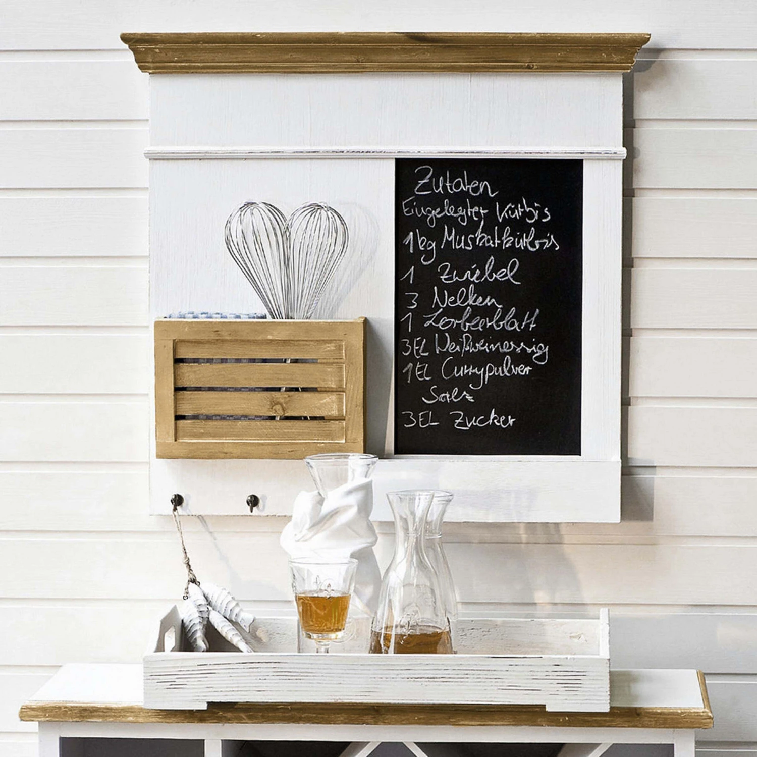 Memoboard CAMPAGNE In Weiß 4 Memoboard CAMPAGNE In Weiß – Bild 2