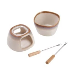 Mini-Fondue Mit 2 Gabeln AU CHOCOLAT In Beige 13 Mini-Fondue Mit 2 Gabeln AU CHOCOLAT In Beige -Butlers butlers mini fondue mit 2 gabeln au chocolat in beige 4