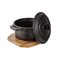 Mini-Serviertopf Mit Holzuntersetzer L 14 X B 11cm HOT IRON In Schwarz 14 Mini-Serviertopf Mit Holzuntersetzer L 14 X B 11cm HOT IRON In Schwarz -Butlers butlers mini serviertopf mit holzuntersetzer l 14 x b 11cm hot iron in schwarz 4