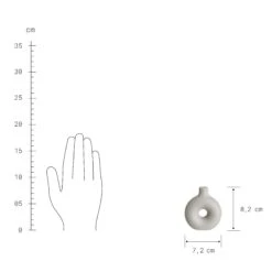 Mini Vase Höhe 8cm LOOPY In Hellgrau -Butlers butlers mini vase hohe 8cm loopy in hellgrau 3