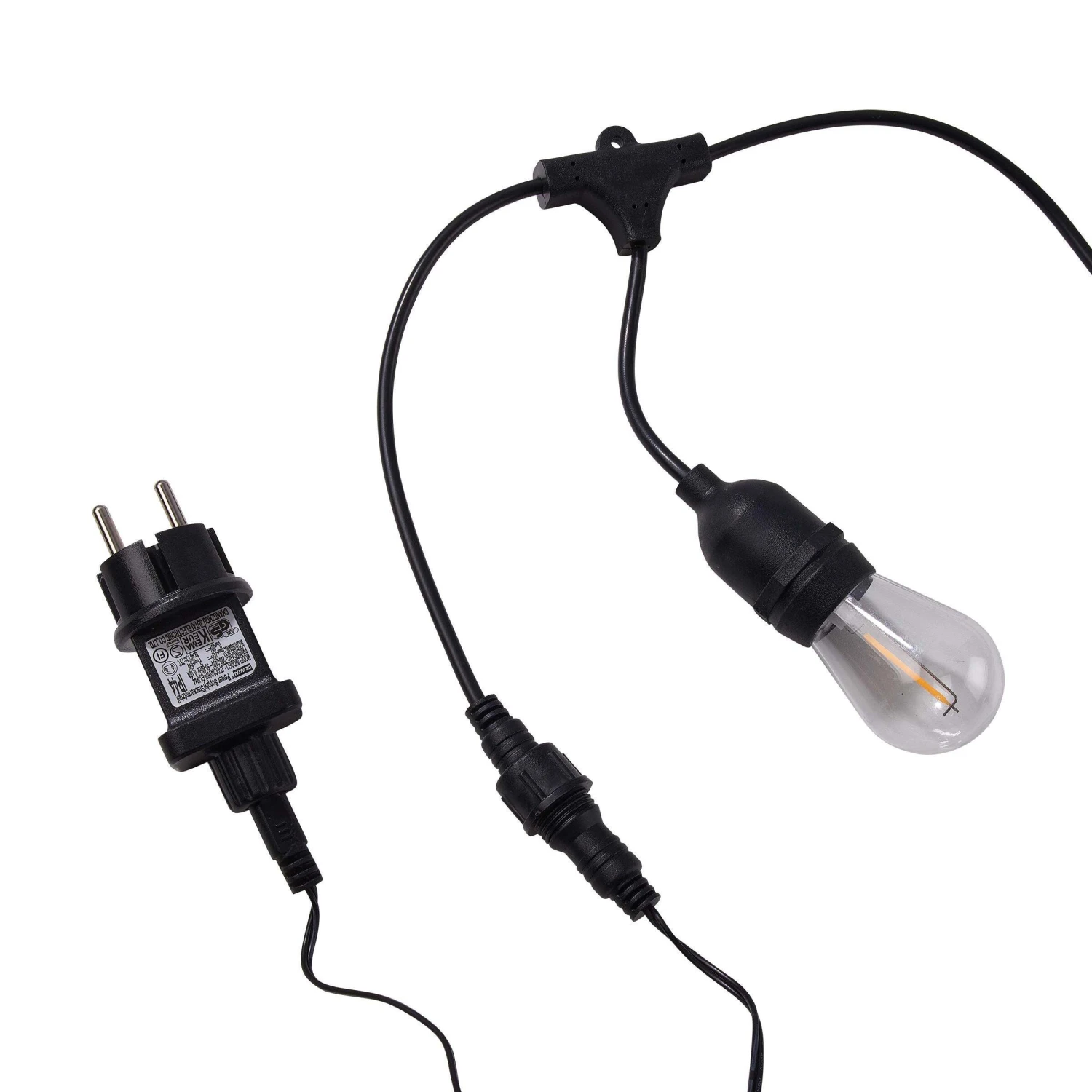 Outdoor-Lichterkette Mit 10 Glühbirnen Und Stecker BULB LIGHTS In Schwarz 5 Outdoor-Lichterkette Mit 10 Glühbirnen Und Stecker BULB LIGHTS In Schwarz – Bild 3