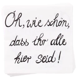 Papierserviette "Oh Wie Schön" 20 Stück APRÈS In Weiß