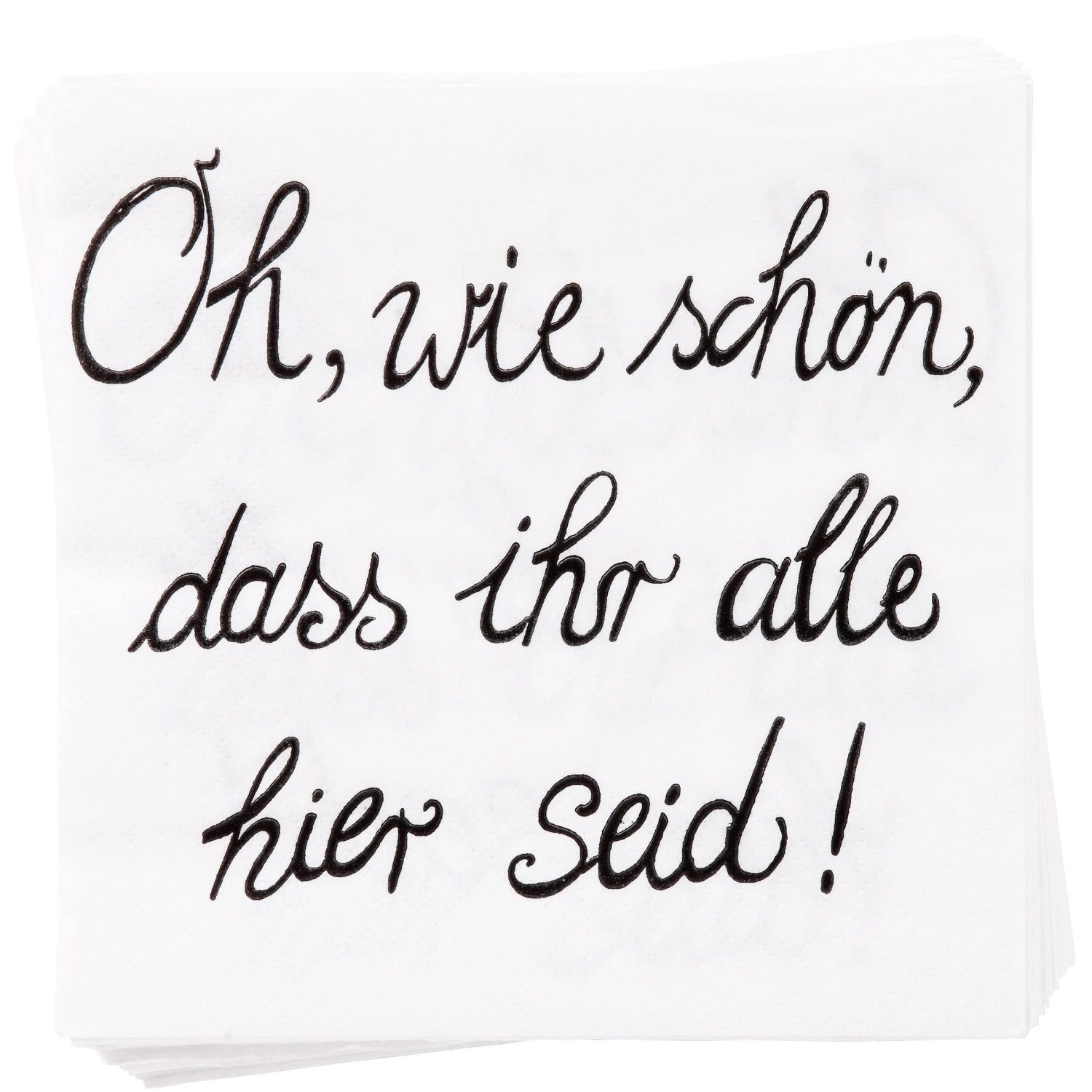 Papierserviette "Oh Wie Schön" 20 Stück APRÈS In Weiß 3 Papierserviette "Oh Wie Schön" 20 Stück APRÈS In Weiß