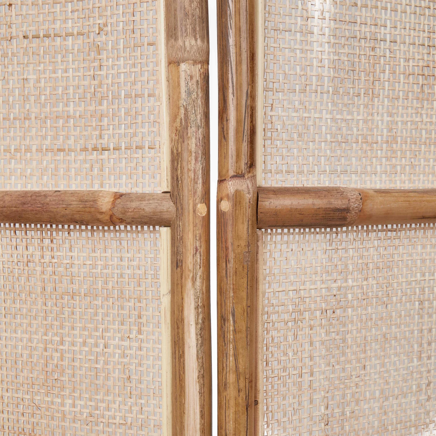 Paravent Aus Rattan L 120 X H 180cm BOHO LOUNGE In Natur 10 Paravent Aus Rattan L 120 X H 180cm BOHO LOUNGE In Natur – Bild 8