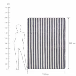 Picknickdecke Streifen L 150 X B 200cm WANDERLUST In Creme-Blau 10 Picknickdecke Streifen L 150 X B 200cm WANDERLUST In Creme-Blau -Butlers butlers picknickdecke streifen l 150 x b 200cm wanderlust in creme blau 3